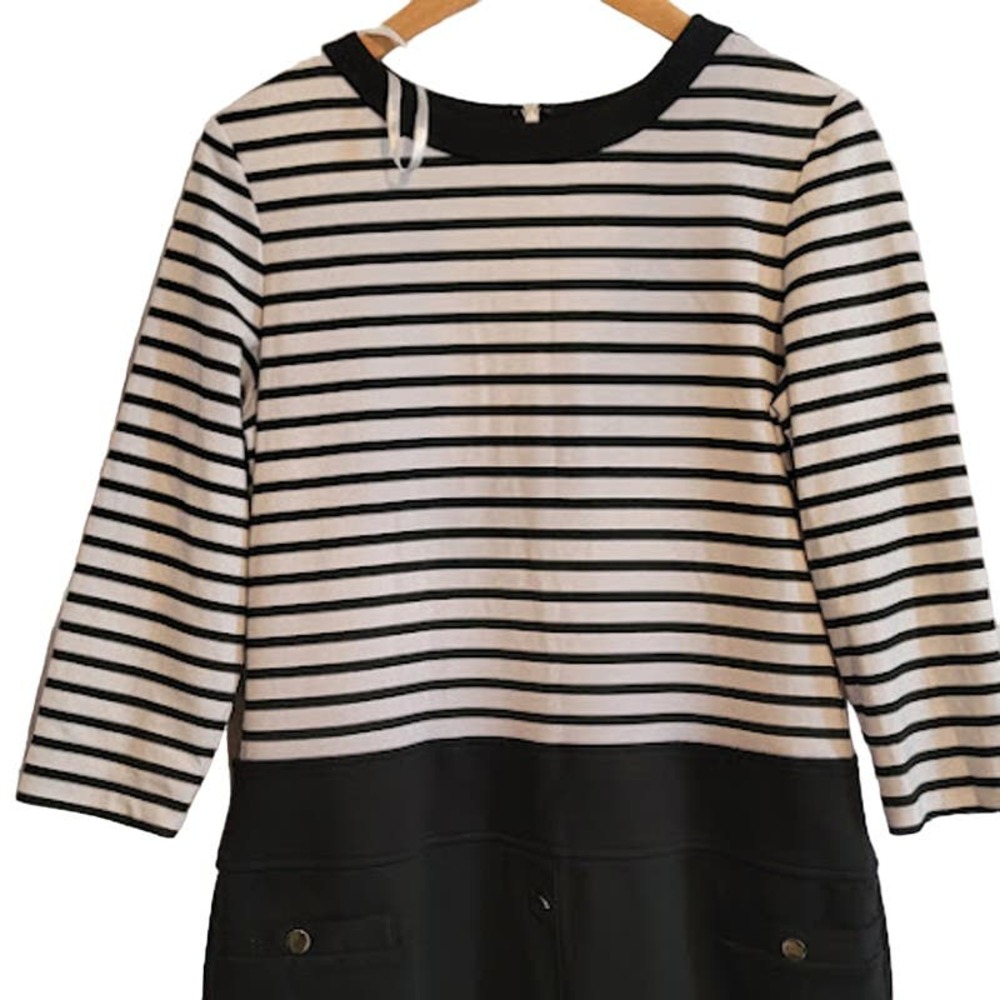 Sandra Darren- Black and white dress- size 10